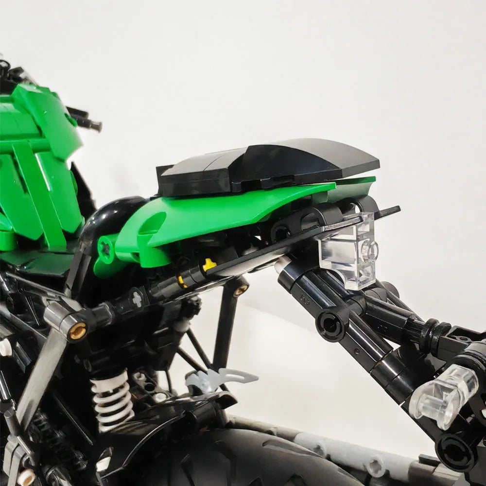 Building Blocks Tech MOC Kawasaki NINJA 1000SX Motorcycle Bricks Toy Construction Set Toys - 9