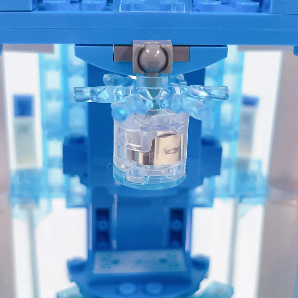Building Blocks Creative MOC Expert Frozen Ice Castle Bricks Toy Construction Set Toys - 9