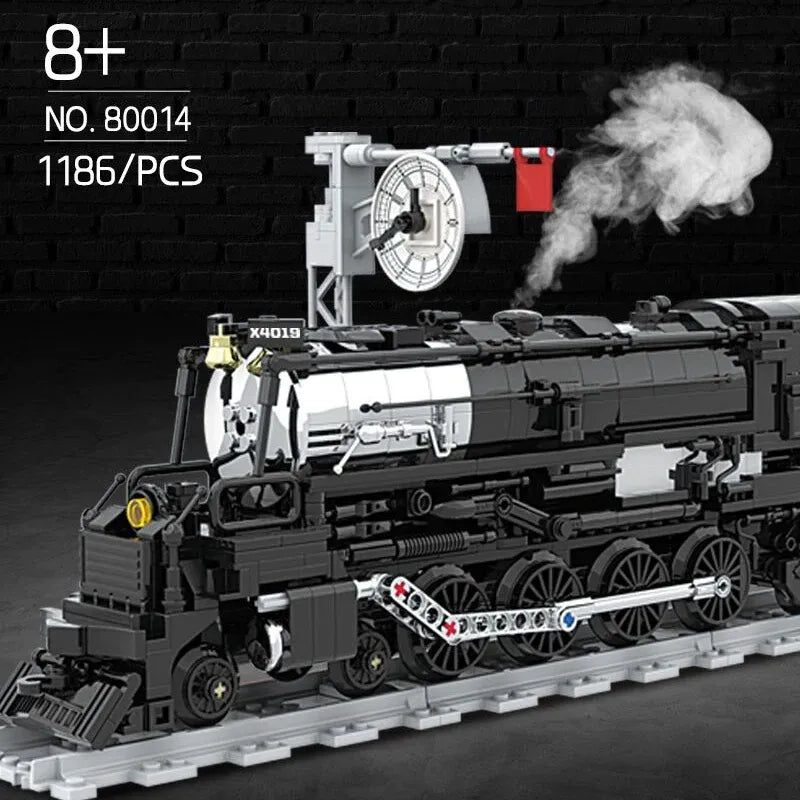 Building Blocks Tech MOC Big Boy Simulation City Train Bricks Toy Construction Set Toys - 2