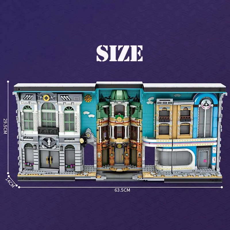 Building Blocks Harry Potter Streetscape Book of Architecture Bricks Toy Construction Set Toys - 8