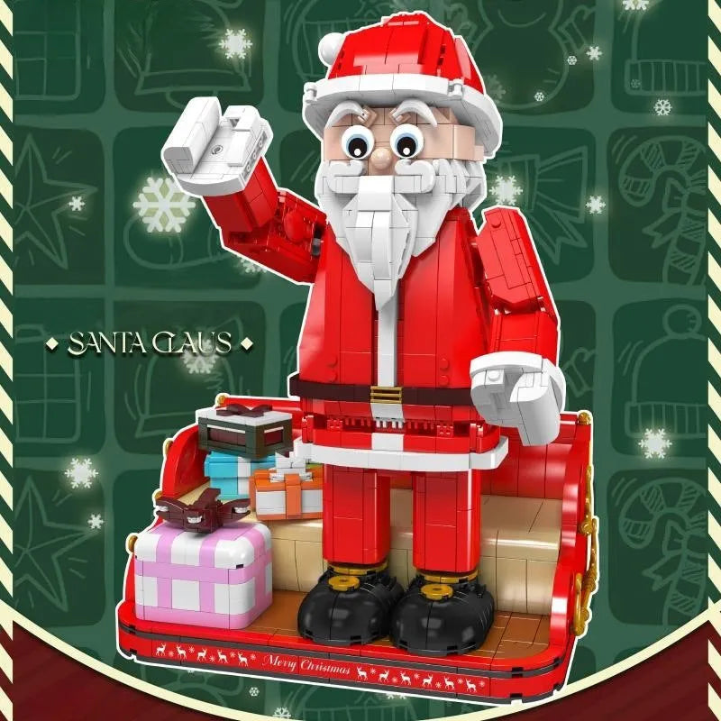 Building Blocks Creator Expert MOC City Santa Claus Bricks Toy - 8