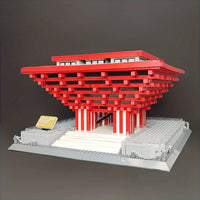 Thumbnail for Building Blocks Architecture Famous China Pavilion At Expo Bricks Toy 7210 - 17