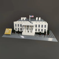 Thumbnail for Building Blocks MOC Architecture 7018 White House Bricks Skyline Kids Toys - 10