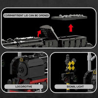 Thumbnail for Building Blocks Tech MOC City BR01 Simulation Train Bricks Toy Construction Set Toys - 3