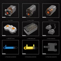 Thumbnail for Building Blocks Tech MOC RC Jeep Wrangler SUV Car Bricks Toy - 10