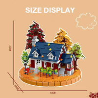 Thumbnail for Building Blocks Creator Expert MOC Autumn Winery Bricks Toy Construction Set Toys - 8