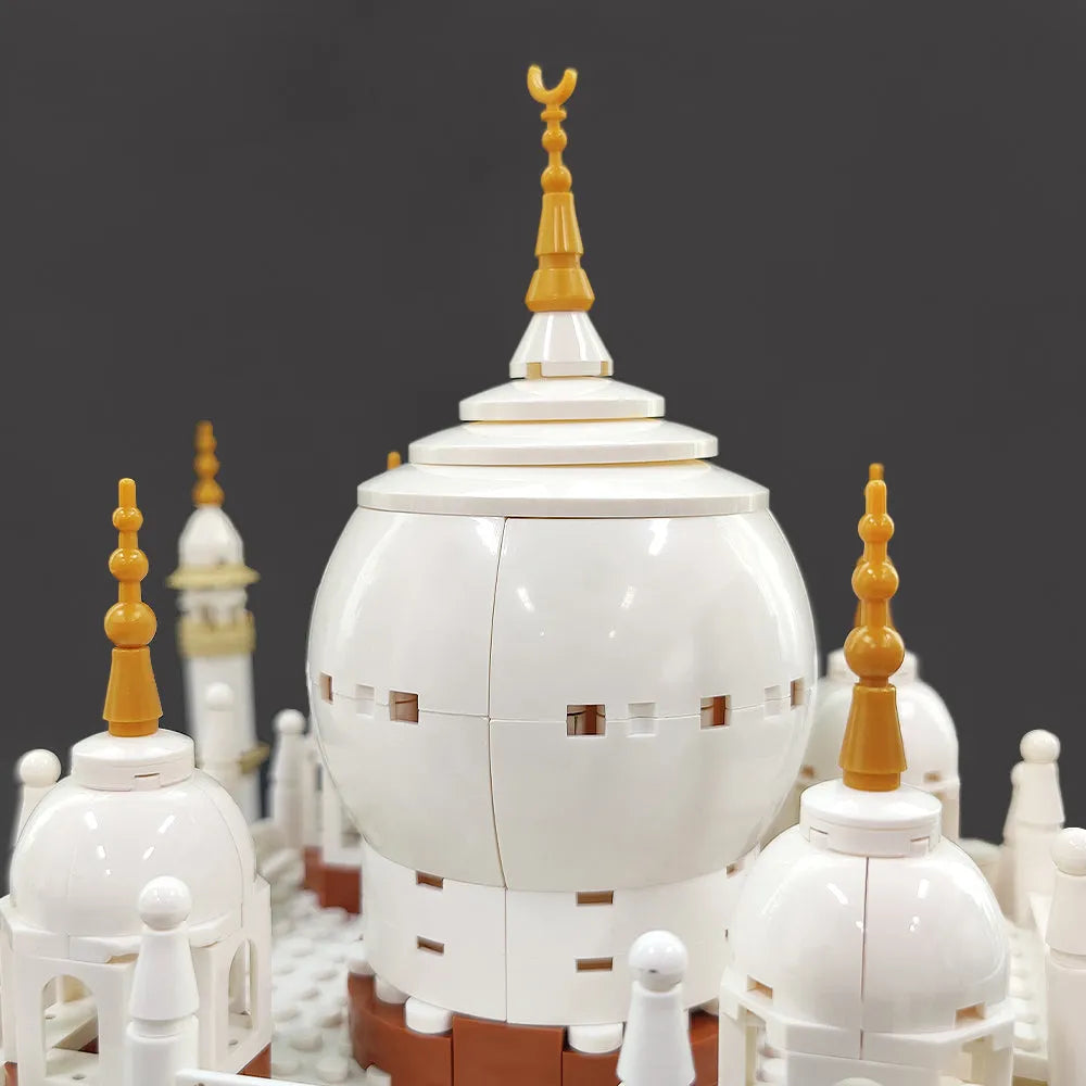 Building Blocks MOC Architecture Famous Taj Mahal Bricks Toys - 8