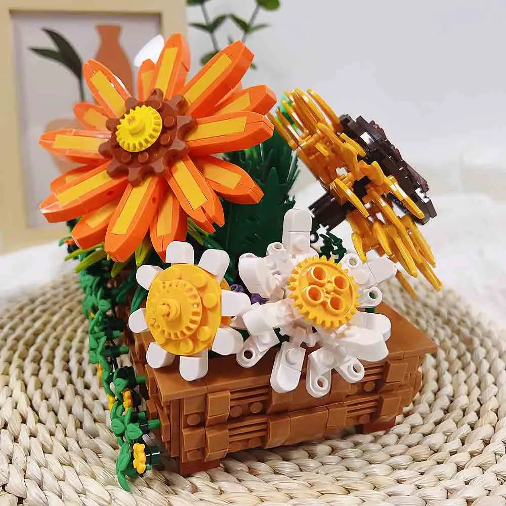 Building Blocks Creator Expert MOC Creeper Plant Potted Bricks Toy Construction Set Toys - 12