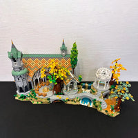 Thumbnail for Building Blocks Creator Expert MOC Lord of the Rings Rivendell Bricks Toy - 9