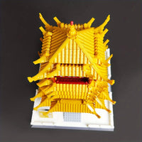 Thumbnail for Building Blocks Architecture China Yellow Crane Tower Bricks Toys 6214 - 14