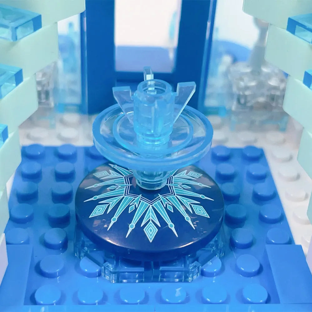 Building Blocks Creative MOC Expert Frozen Ice Castle Bricks Toy - 10