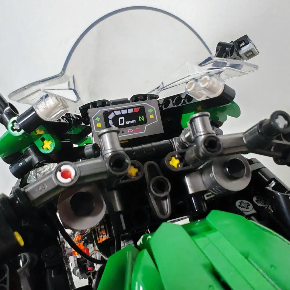 Building Blocks Tech MOC Kawasaki NINJA 1000SX Motorcycle Bricks Toy - 10