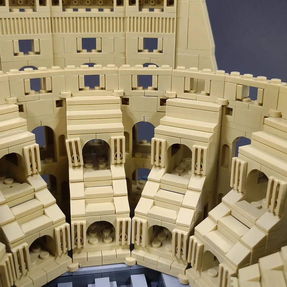 Building Blocks MOC Architecture Italy Rome Colosseum Bricks Toy - 22