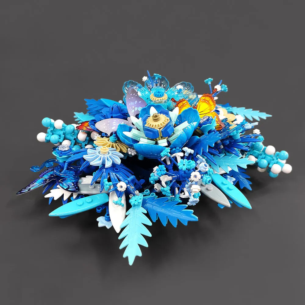 Building Blocks Ideas Creator Expert Dried Flower Decoration Bricks Toy Construction Set Toys - 9