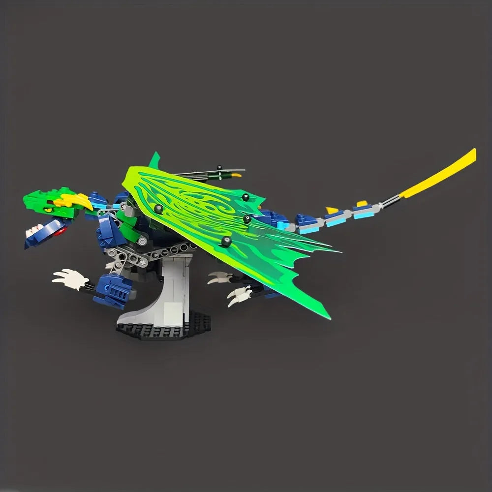 Building Blocks Creator Ideas Movie MOC Legendary Dragon Bricks Toy - 3