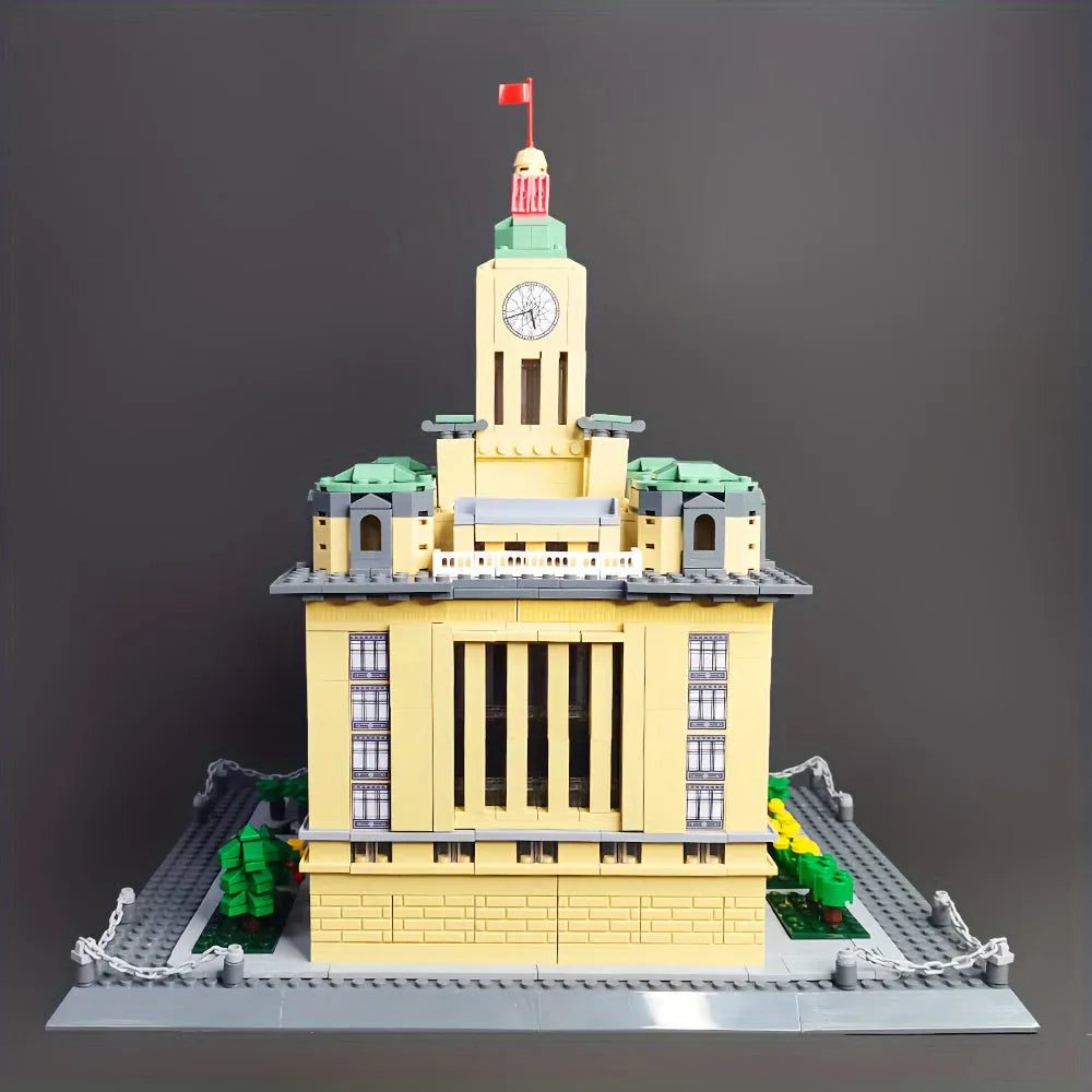 Building Blocks Architecture Famous Shanghai Customs House Bricks Toy - 5