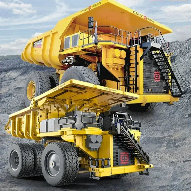 Building Blocks Tech MOC CR240E Mining Dump Truck Bricks Toy Construction Set Toys - 10