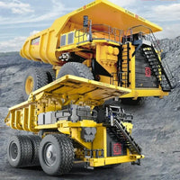 Thumbnail for Building Blocks Tech MOC CR240E Mining Dump Truck Bricks Toy Construction Set Toys - 10