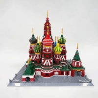 Thumbnail for Building Blocks Architecture MOC Famous Saint Basil’s Cathedral Bricks Toys - 12