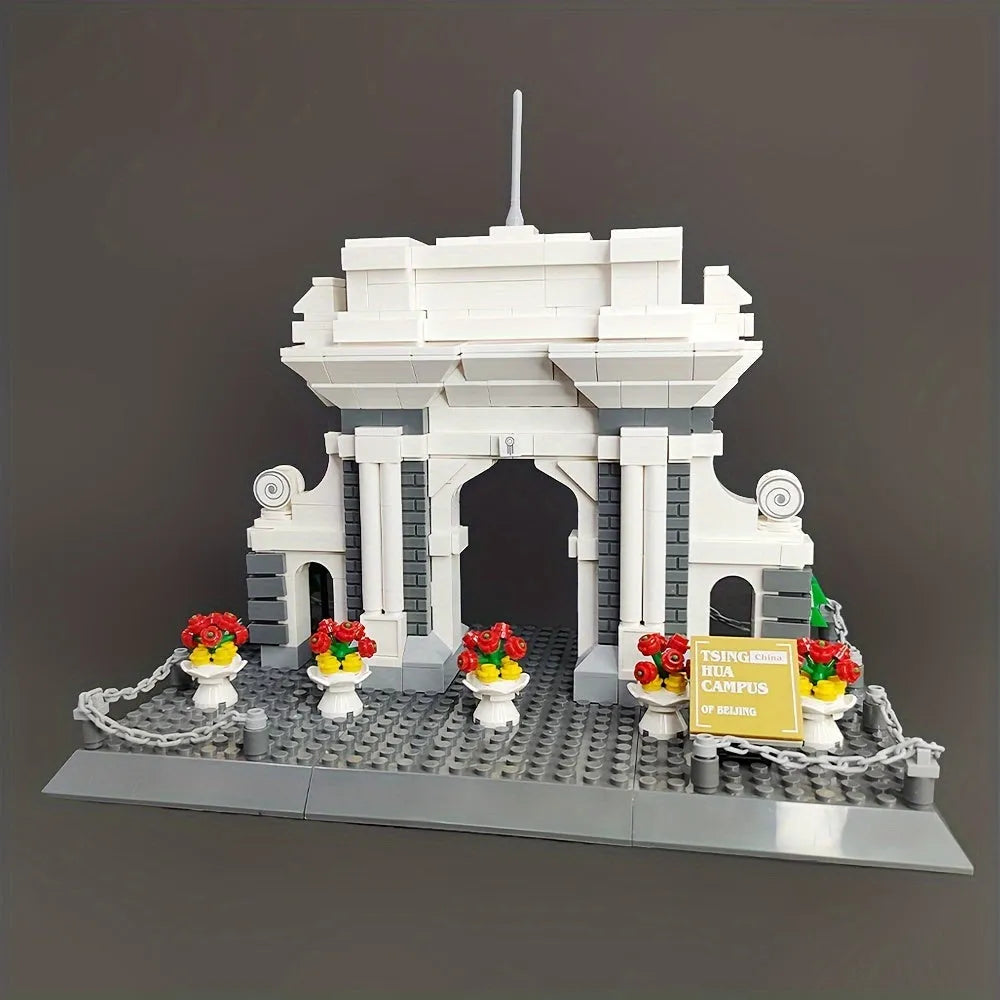 Building Blocks Creator Expert China Beijing Tsinghua Campus Bricks Toy Construction Set Toys - 5