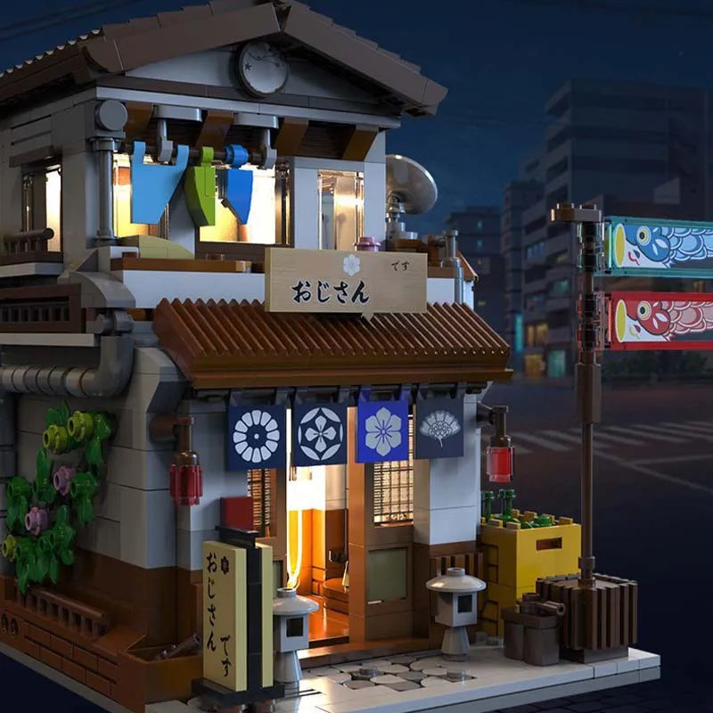 Building Blocks Creator Expert MOC Japanese Style Canteen Bricks Toy Construction Set Toys - 11