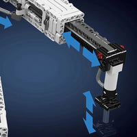 Thumbnail for Building Blocks Tech MOC Motorized Liebherr LTM 11200 Crane Bricks Toy - 4
