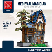 Thumbnail for Building Blocks Creator Expert MOC Medieval Magician House Bricks Toy - 2
