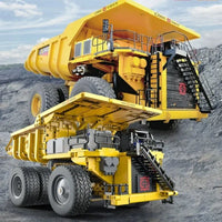 Thumbnail for Building Blocks Tech MOC Motorized CR240E Mining Dump Truck Bricks Toy Construction Set Toys - 11