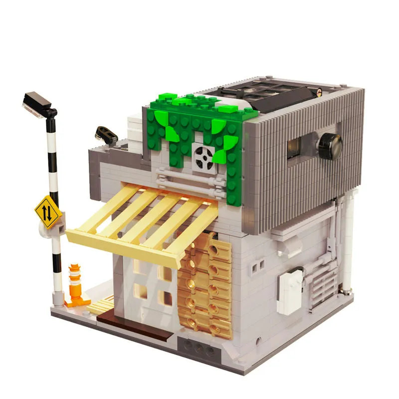 Building Blocks City Street Creator Japanese Summer Coffee Shop Bricks Toy - 7
