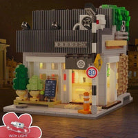 Thumbnail for Building Blocks City Street Creator Japanese Summer Coffee Shop Bricks Toy - 11
