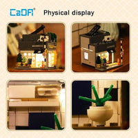 Thumbnail for Building Blocks City Street Creator Japanese Summer Coffee Shop Bricks Toy - 12