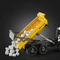 Thumbnail for Building Blocks Tech RC MOC Large City Heavy Dump Truck Bricks Toy - 6