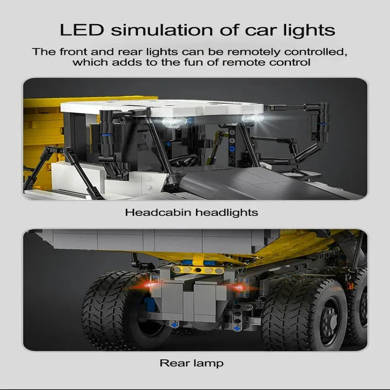 Building Blocks MOC RC Motorized Large Dump Truck Car Bricks Toy EU Construction Set Toys - 18