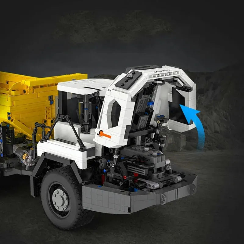 Building Blocks Tech RC MOC Large City Heavy Dump Truck Bricks Toy - 4