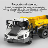 Thumbnail for Building Blocks Tech RC MOC Large City Heavy Dump Truck Bricks Toy - 10