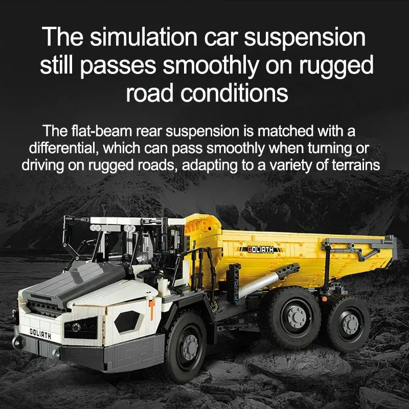 Building Blocks MOC RC Motorized Large Dump Truck Car Bricks Toy EU Construction Set Toys - 16