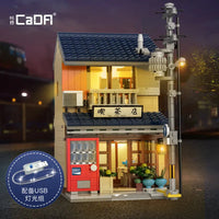 Thumbnail for Building Blocks Creator Expert Japanese House Tea Store Shop Bricks Toy - 1