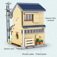 Thumbnail for Building Blocks Creator Expert Japanese House Tea Store Shop Bricks Toy Construction Set Toys - 6