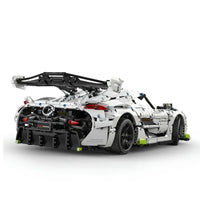 Thumbnail for Building Blocks Tech MOC Fantasma Supercar Racing Sports Car Bricks Toy - 6
