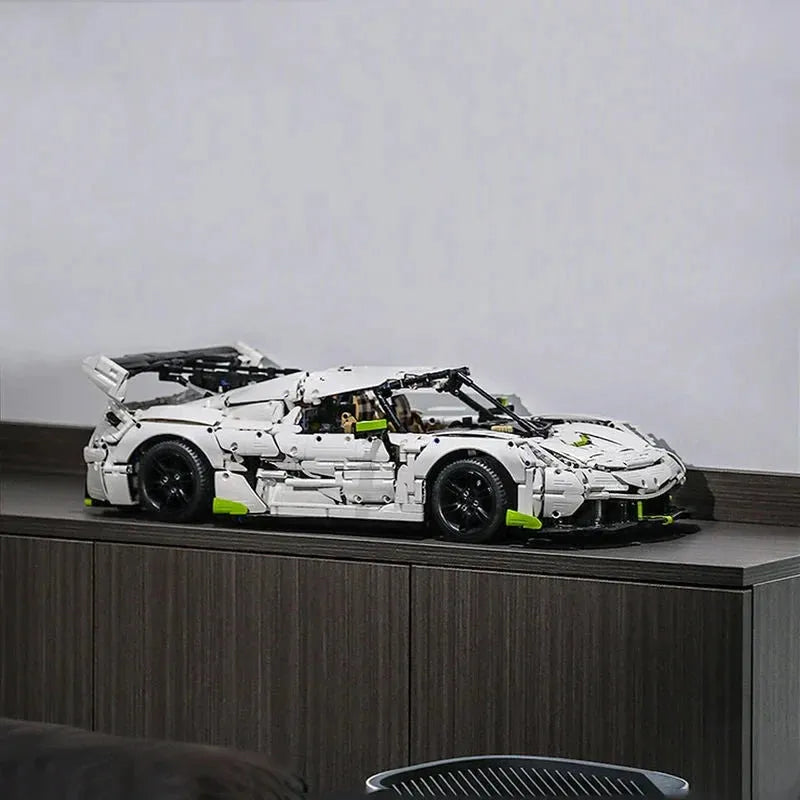Building Blocks Tech MOC Fantasma Supercar Racing Sports Car Bricks Toy - 23