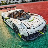 Thumbnail for Building Blocks Tech MOC Fantasma Supercar Racing Sports Car Bricks Toy - 21