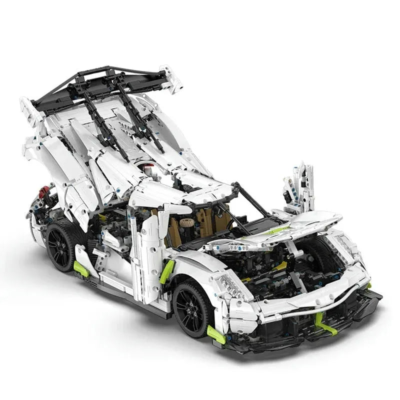Building Blocks Tech MOC Fantasma Supercar Racing Sports Car Bricks Toy - 2