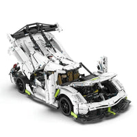 Thumbnail for Building Blocks Tech MOC Fantasma Supercar Racing Sports Car Bricks Toy - 2