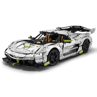 Thumbnail for Building Blocks Tech MOC Fantasma Supercar Racing Sports Car Bricks Toy - 1