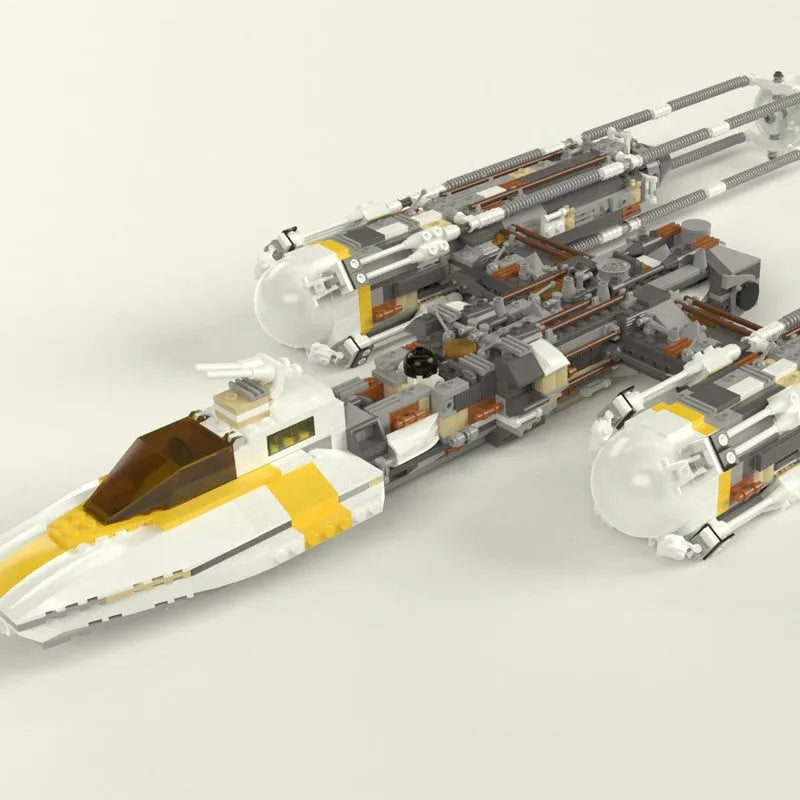 Building Blocks Star Wars MOC The Y - Wing Attack Starfighter Bricks Toys - 9