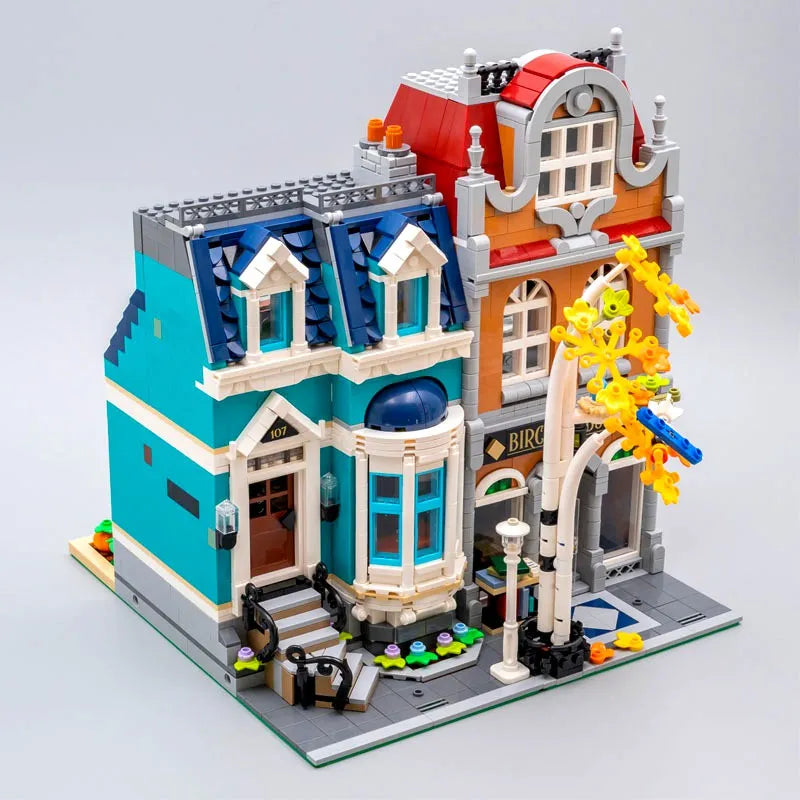 Building Blocks Creator Expert MOC City Bookshop Store Bricks Toy - 2