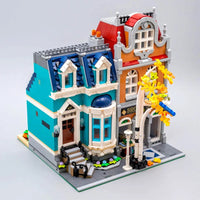 Thumbnail for Building Blocks Creator Expert MOC City Bookshop Store Bricks Toy - 2