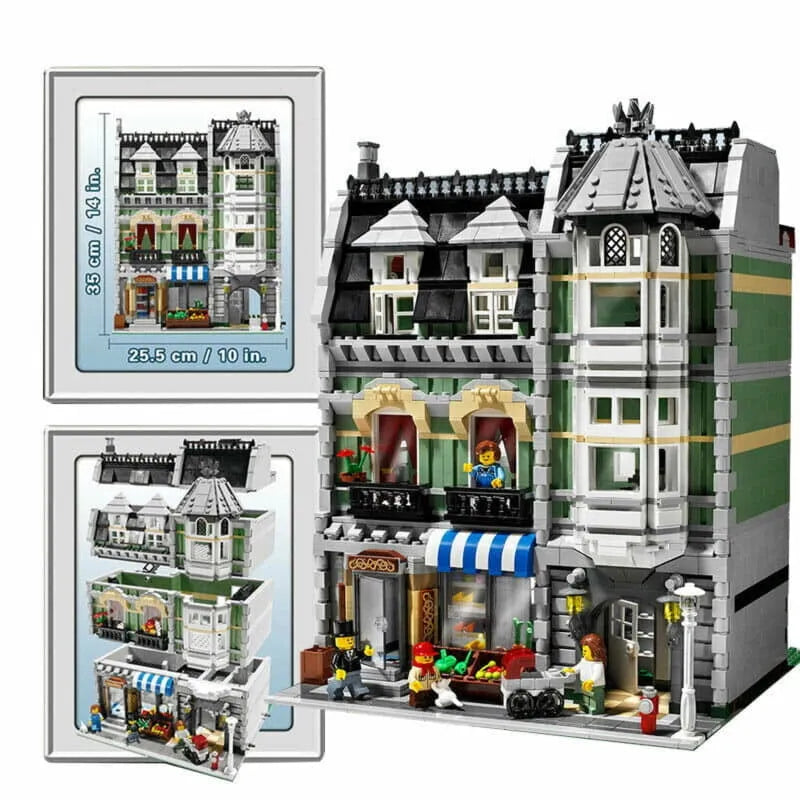 Building Blocks Creator Expert City MOC Green Grocer Store Bricks Toy - 4