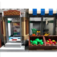 Thumbnail for Building Blocks Creator Expert City MOC Green Grocer Store Bricks Toy - 6