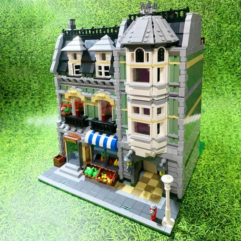 Building Blocks Creator Expert City MOC Green Grocer Store Bricks Toy - 2